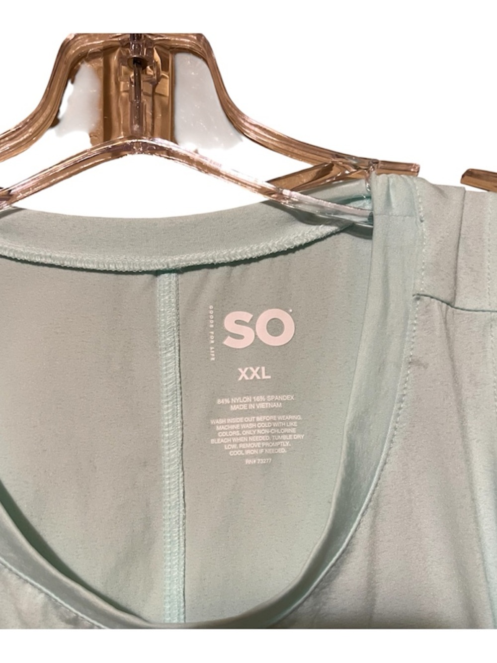 SO Mint Green Tank Top - Picture 2 of 3